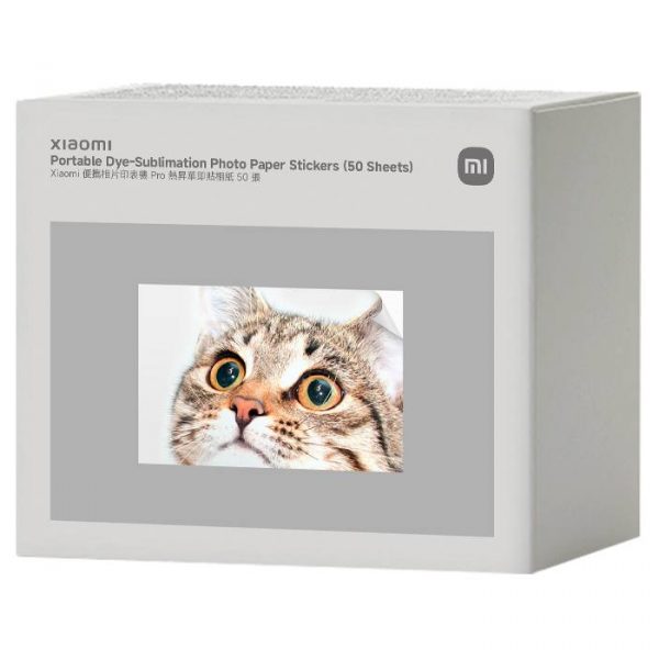 Xiaomi Portable Dye-Sublimation Photo Paper Stickers (50 Sheets)