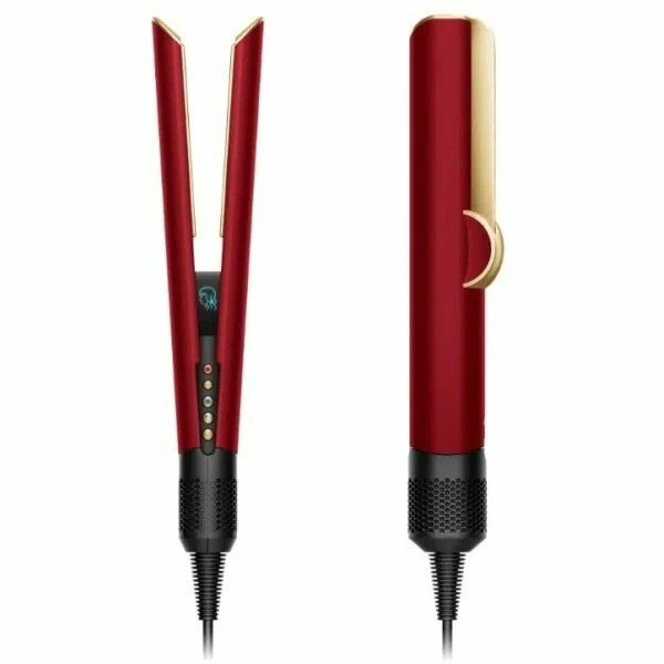 Dyson Airstrait Red and Gold With Case